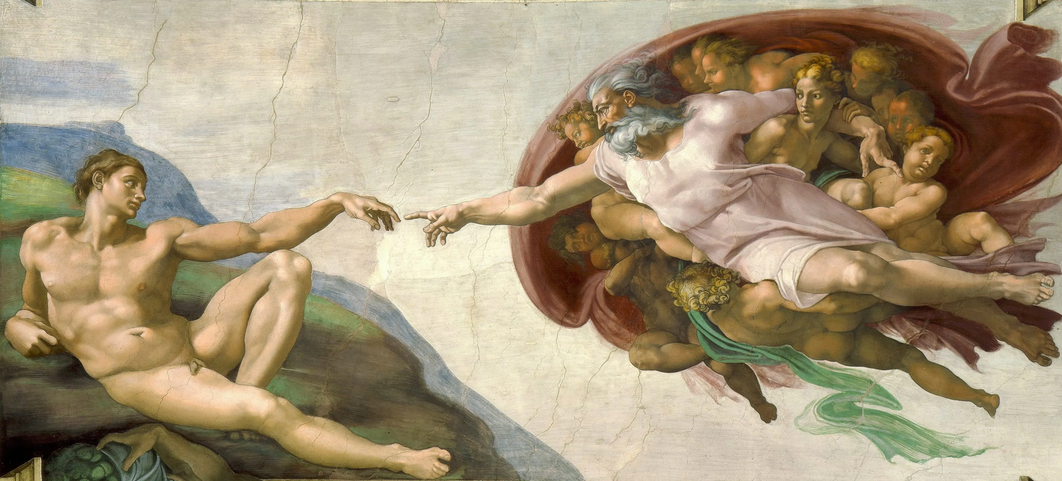 Michelangelo, Creation of Adam (cropped)